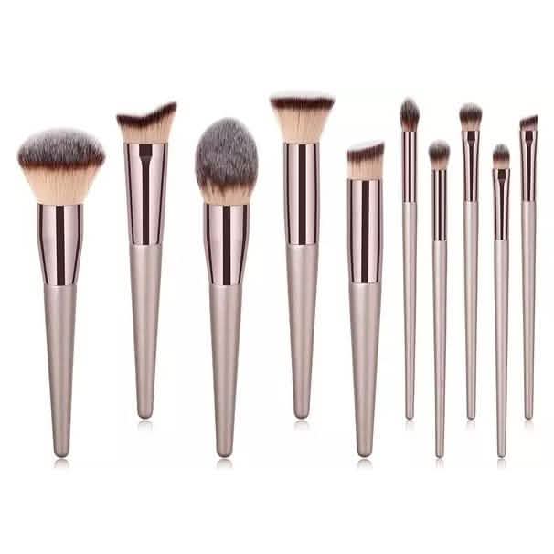 10-Piece Set: Professional Premium Glow Makeup Brush