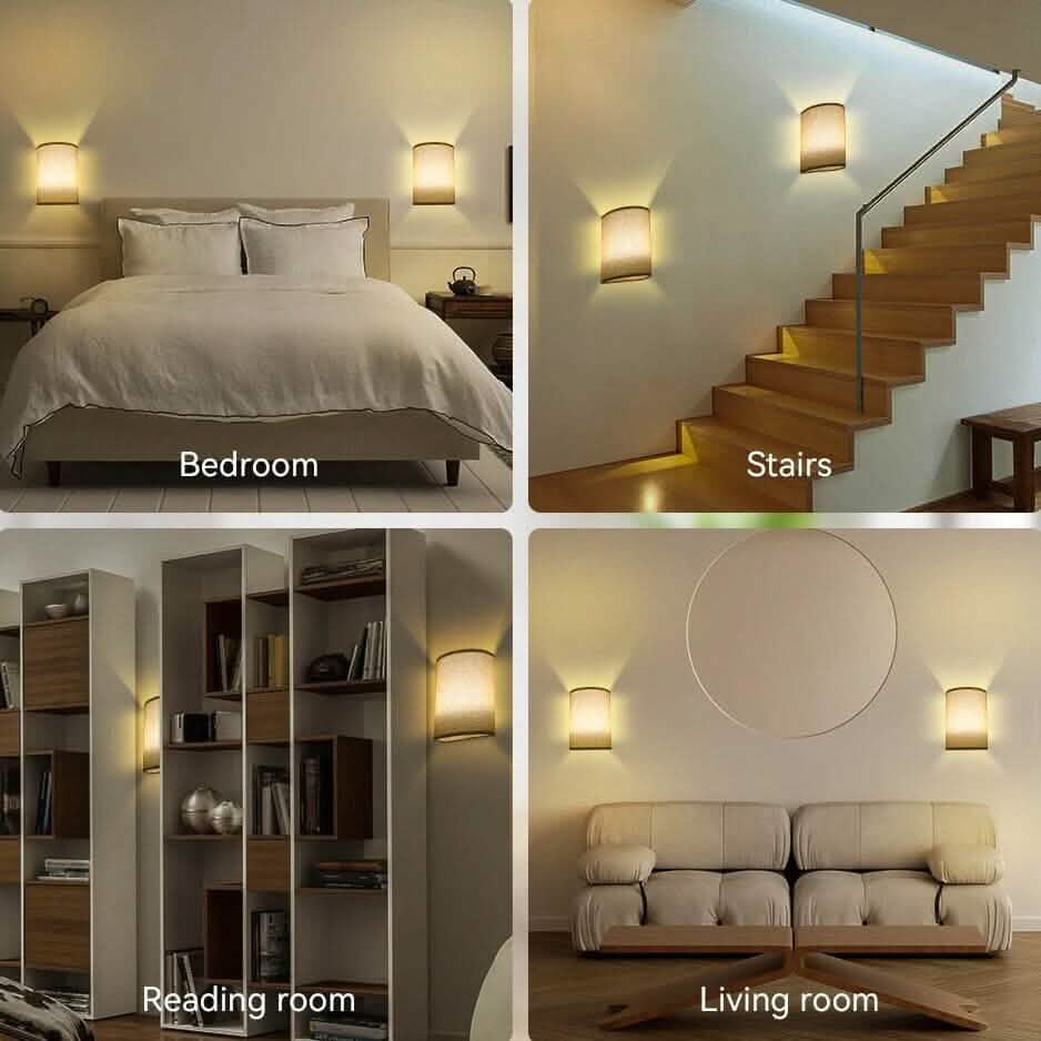 2-Pack: Magnetic Wireless Wall Sconce Lighting