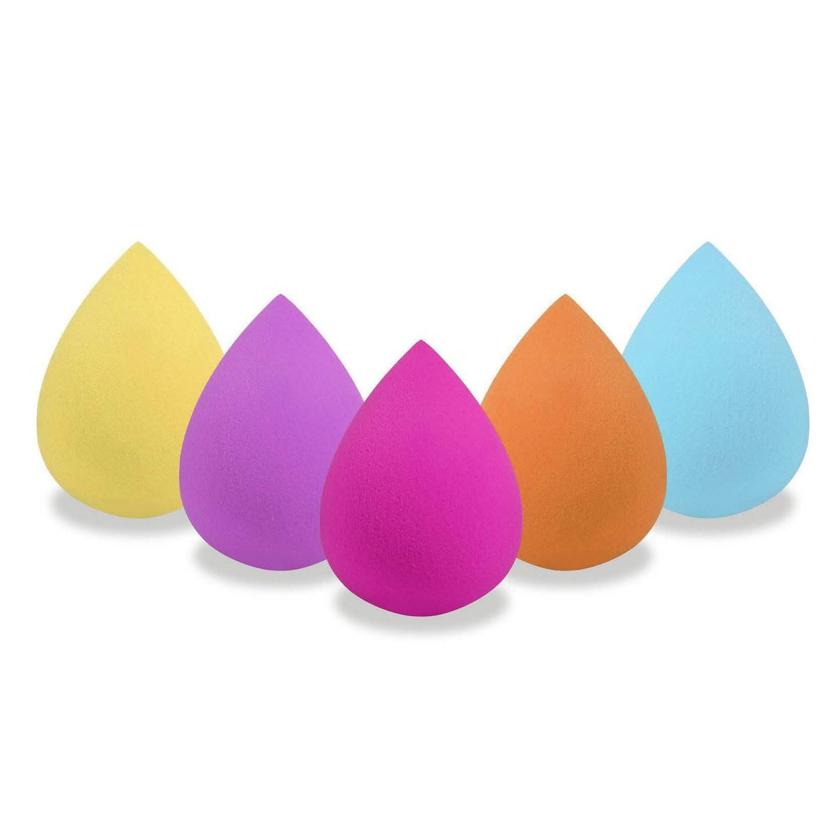 5-Pack: Makeup Tear Drop Blending Beauty Sponges