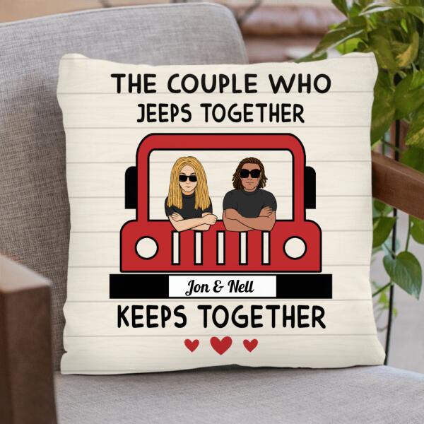 Personalized Off-road Couple Pillow Cover - Gift For Off-road Lovers