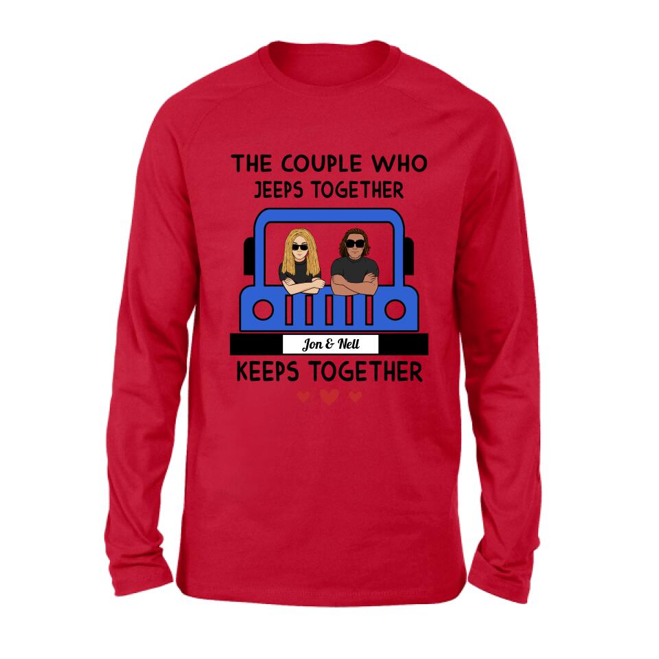 Personalized Off-road Couple T-shirt/Pullover Hoodie/Long Sleeve - Gift for Couple, Off-road Lovers