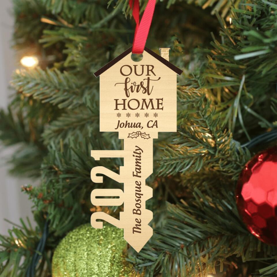 Personalized New Home Ornament - Best Gift For Family - Our First Home