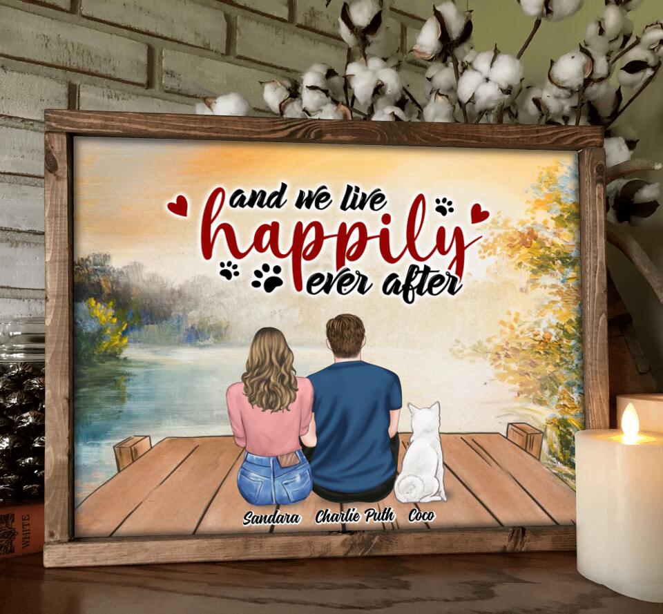 Personalized Dog Poster - Up to 5 Dogs - Best Gift For Dog Lovers - Life Is Better With A Dog