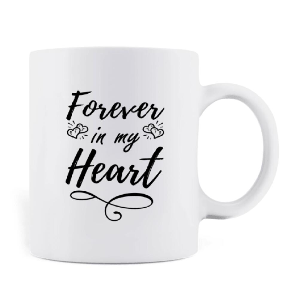 Personalized Wedding Parent In Heaven Coffee Mug - Memorial Gift Idea - Forever In My Heart