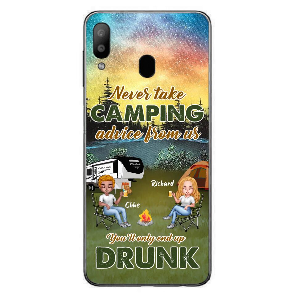 Personalized Camping Friend Phone Case - Up to 7 People - Gift Idea For Camping Friends - We're Like A Really Small Gang - Case For iPhone And Samsung