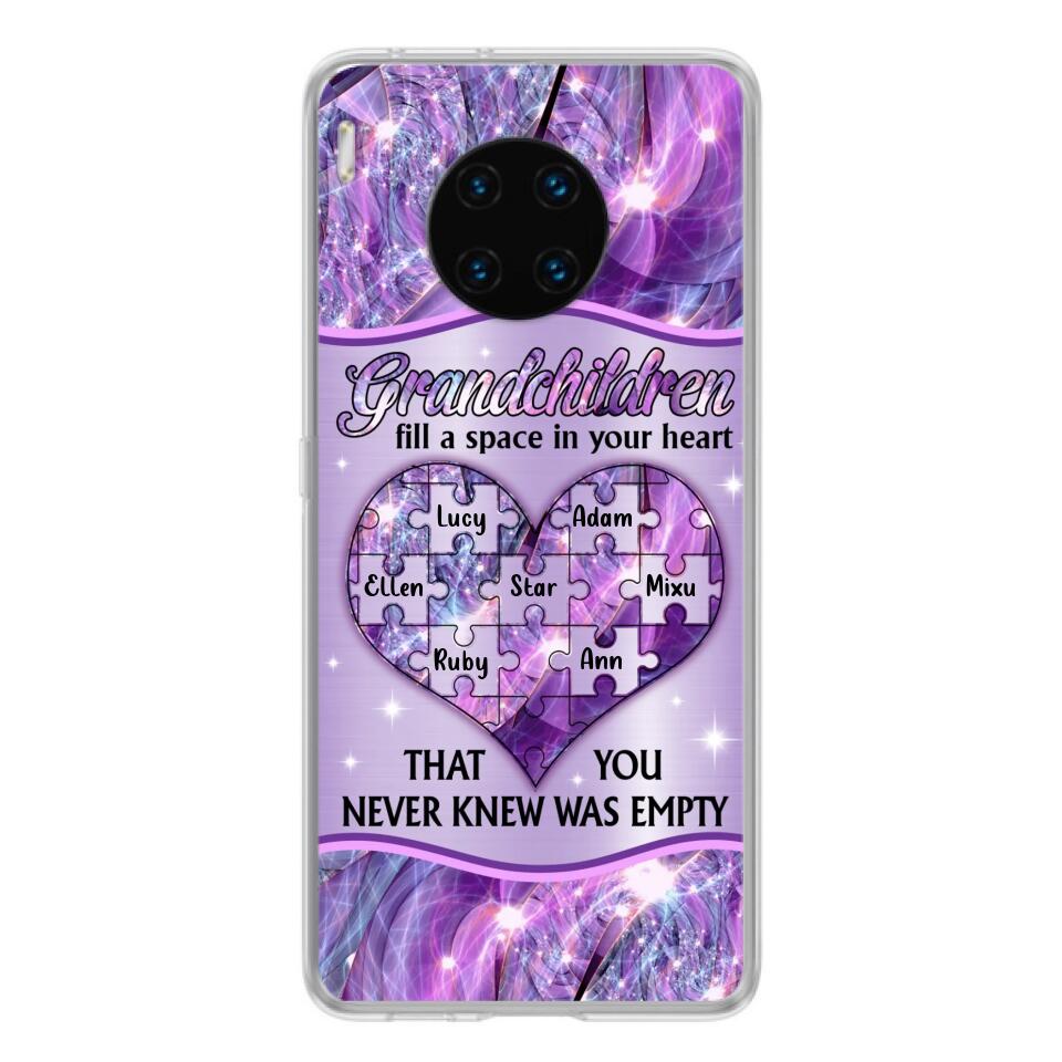 Personalized Grandchildren Phone Case - Up to 7 Kids - Mother's Day Gift Idea For Grandma - Grandchildren Fill A Space In Your Heart That You Never Knew Was Empty - Case For Xiaomi/ Oppo/ Huawei
