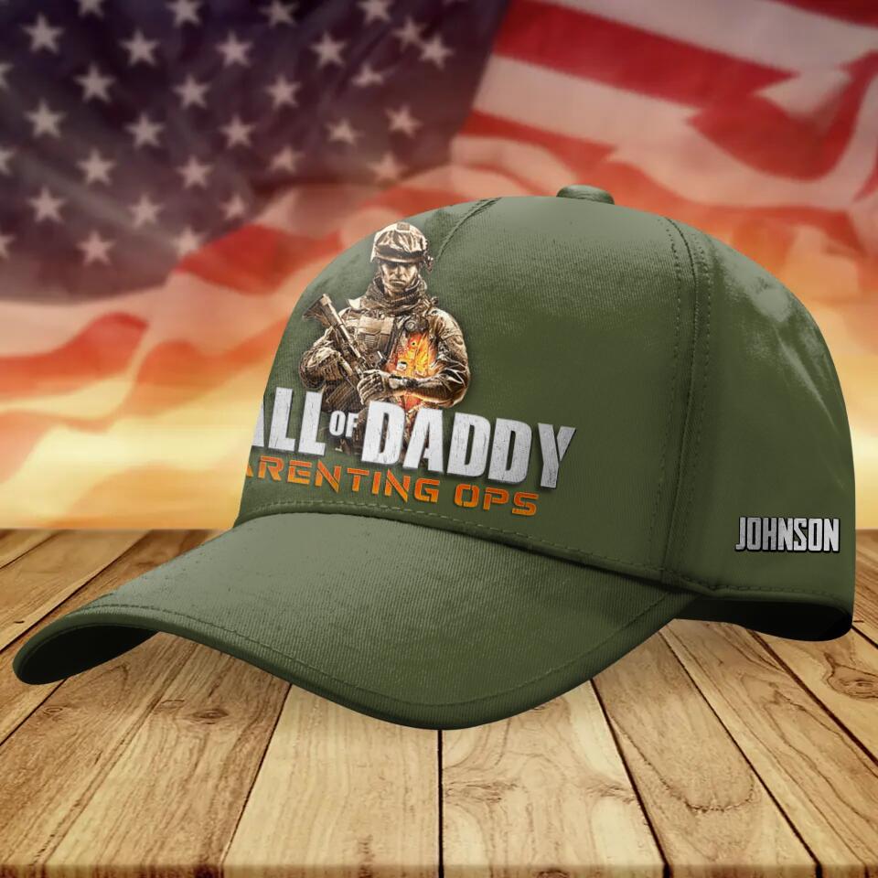 Personalized Father's Day Cap - Gift For Veteran Fathers - Call Of Daddy