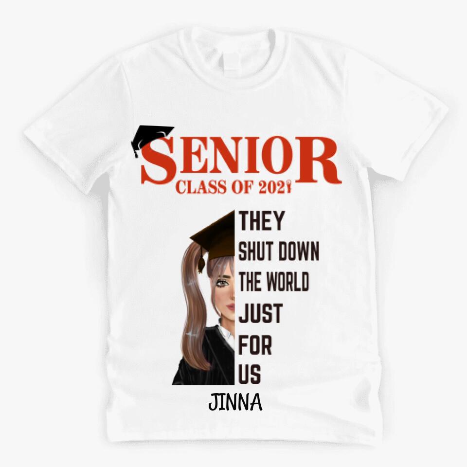 SENIOR 2021 GRADUATION PERSONALIZED SHIRT