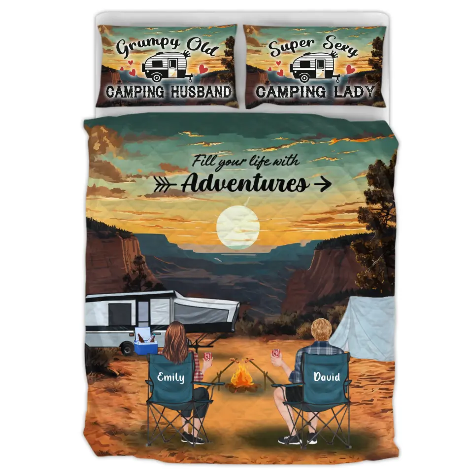 Personalized Camping Grand Canyon National Park Quilt Bed Sets - Full Option - Best Gift For Camping Lovers - Fill Your Life With Adventures
