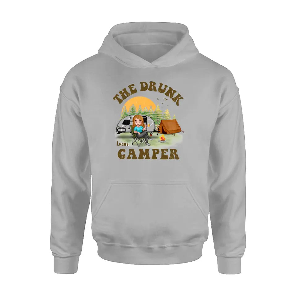 Personalized Camping Shirt/Hoodie - Gift Idea for Camping Lovers/Friends - The Drunk Camper