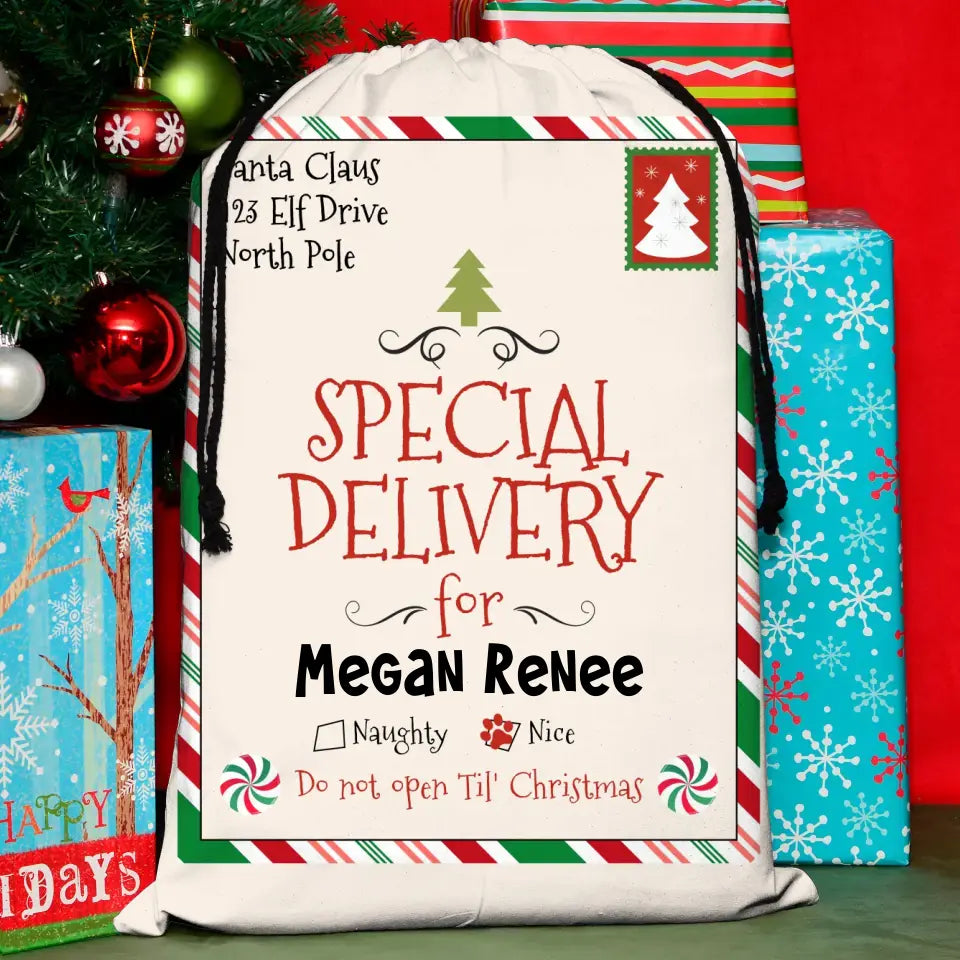 Custom Christmas Santa Sack - Gift Idea For Christmas/Pet Lovers - Do Not Open Til' Christmas