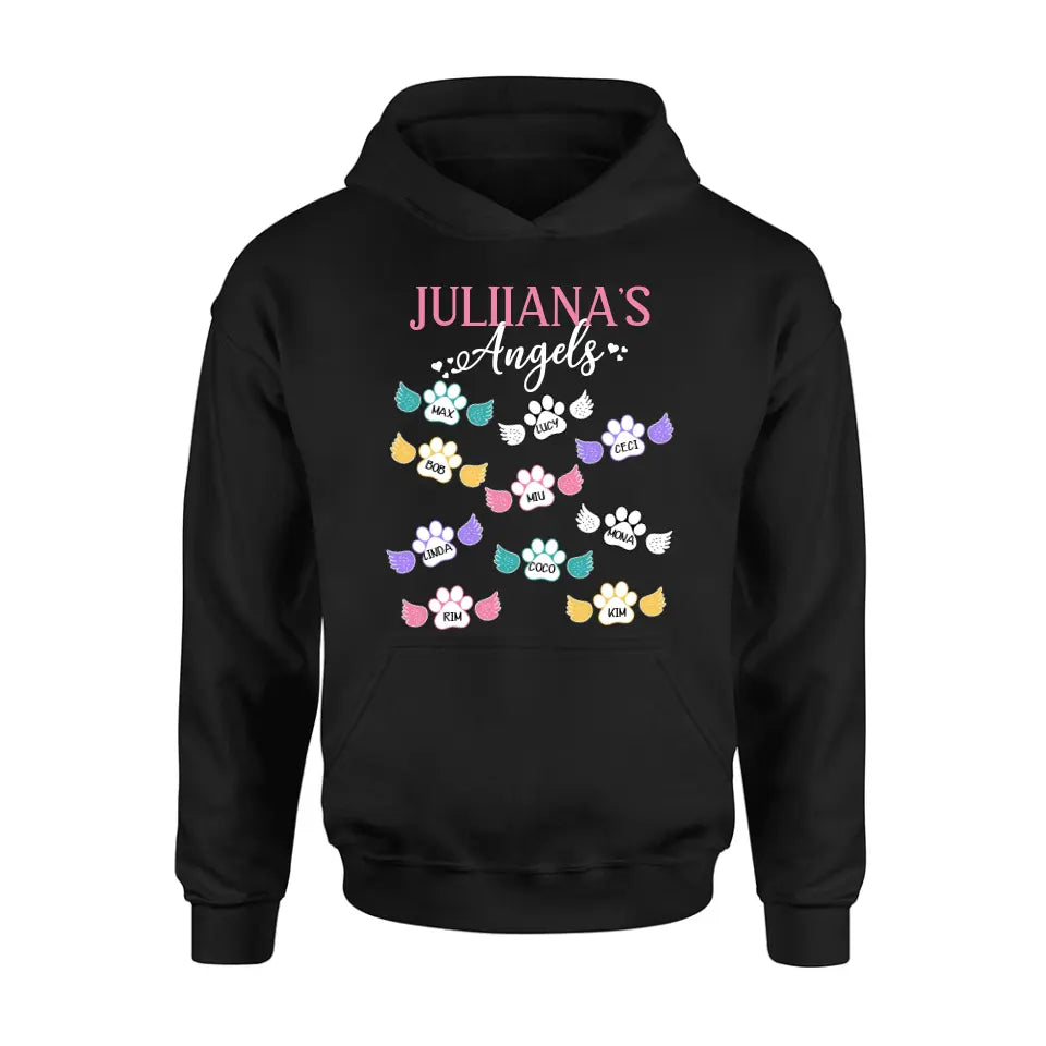 Personalized Angels Shirt/Hoodie - Up to 10 Pets/Kids - Mother's Day Gift Idea