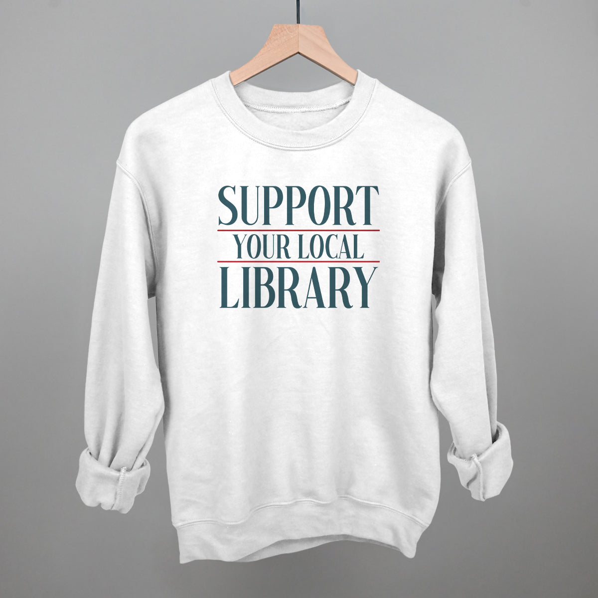 Support Your Local Library Serif