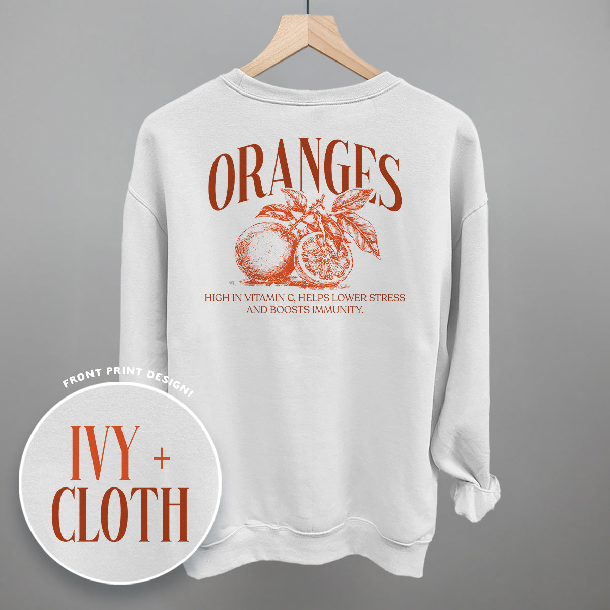 Orange Wellness (Back Print)