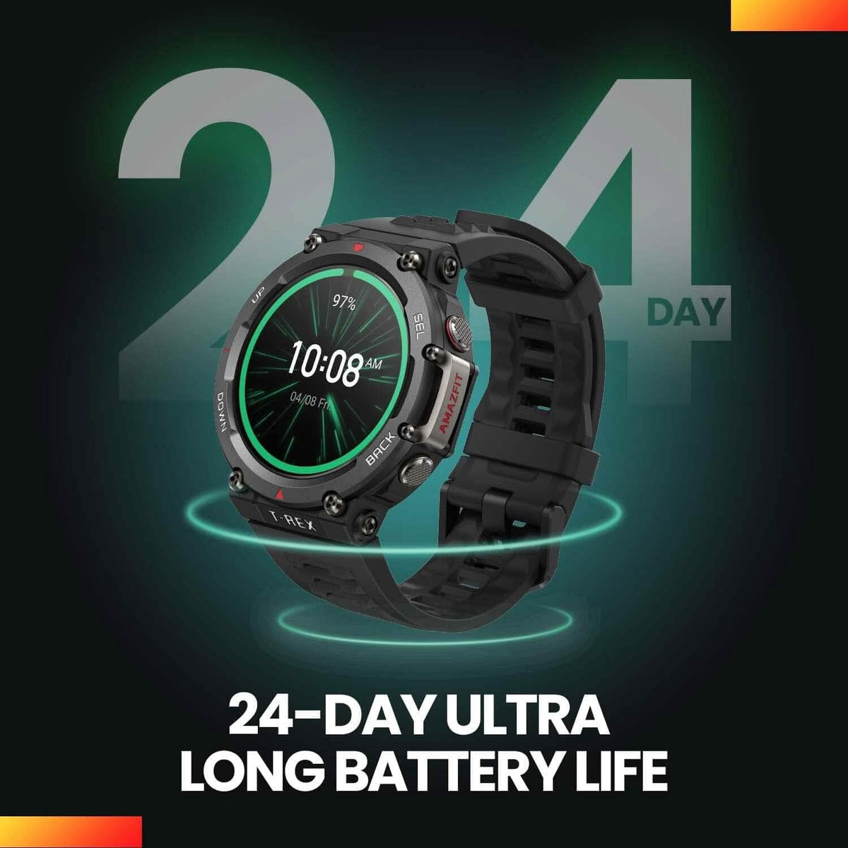 Amazfit T-Rex 2 Smart Watch for Men (Refurbished)