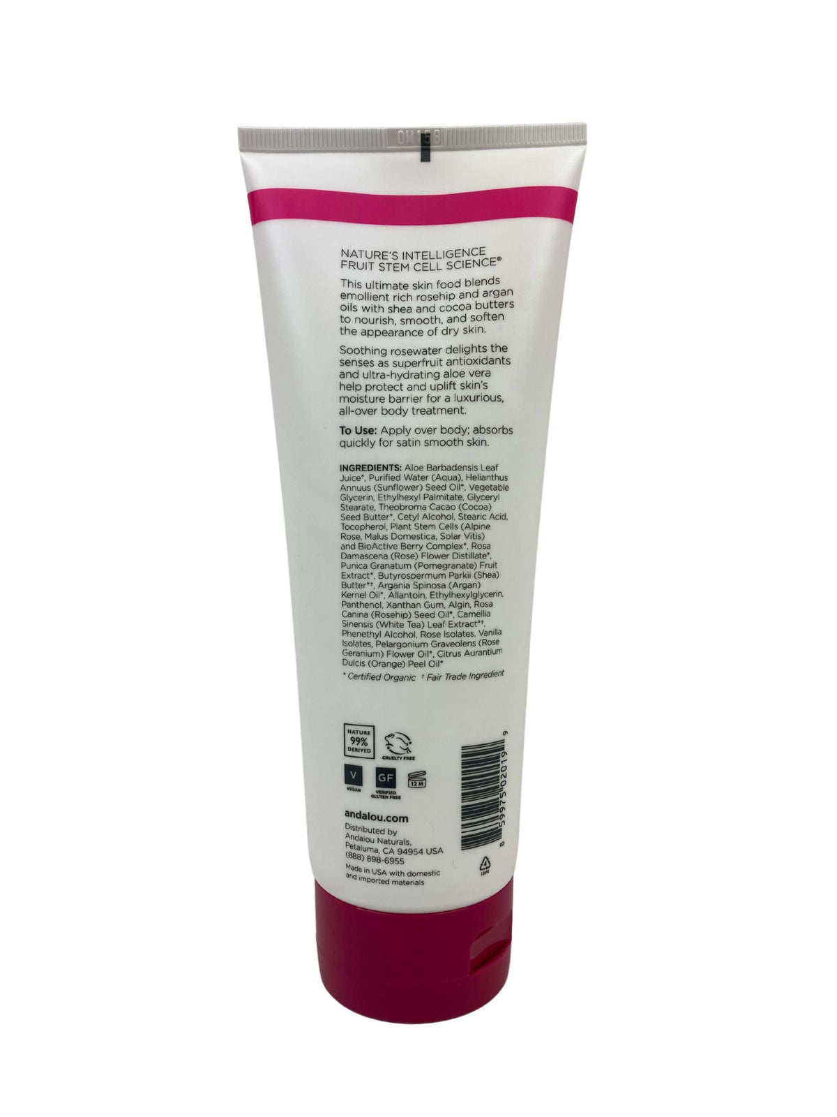Body Lotion, 1000 Roses, 8oz, Andalou Naturals