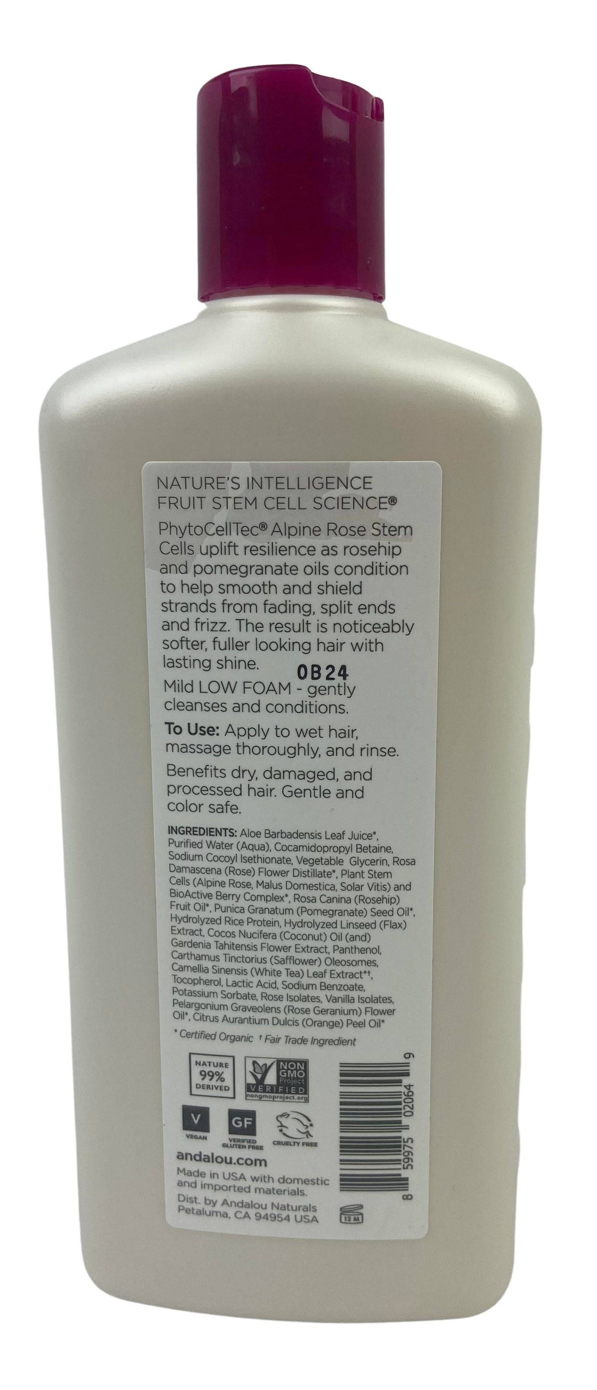 Shampoo, 1000 Roses, Andalou Naturals