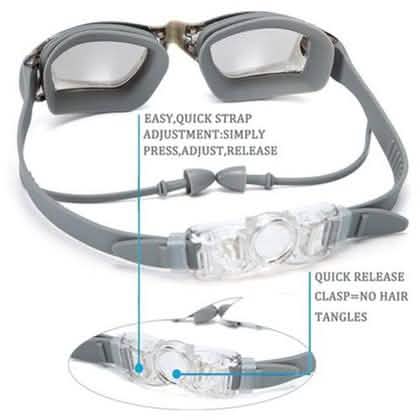 Anti-Fog Swim Goggles with Earplugs