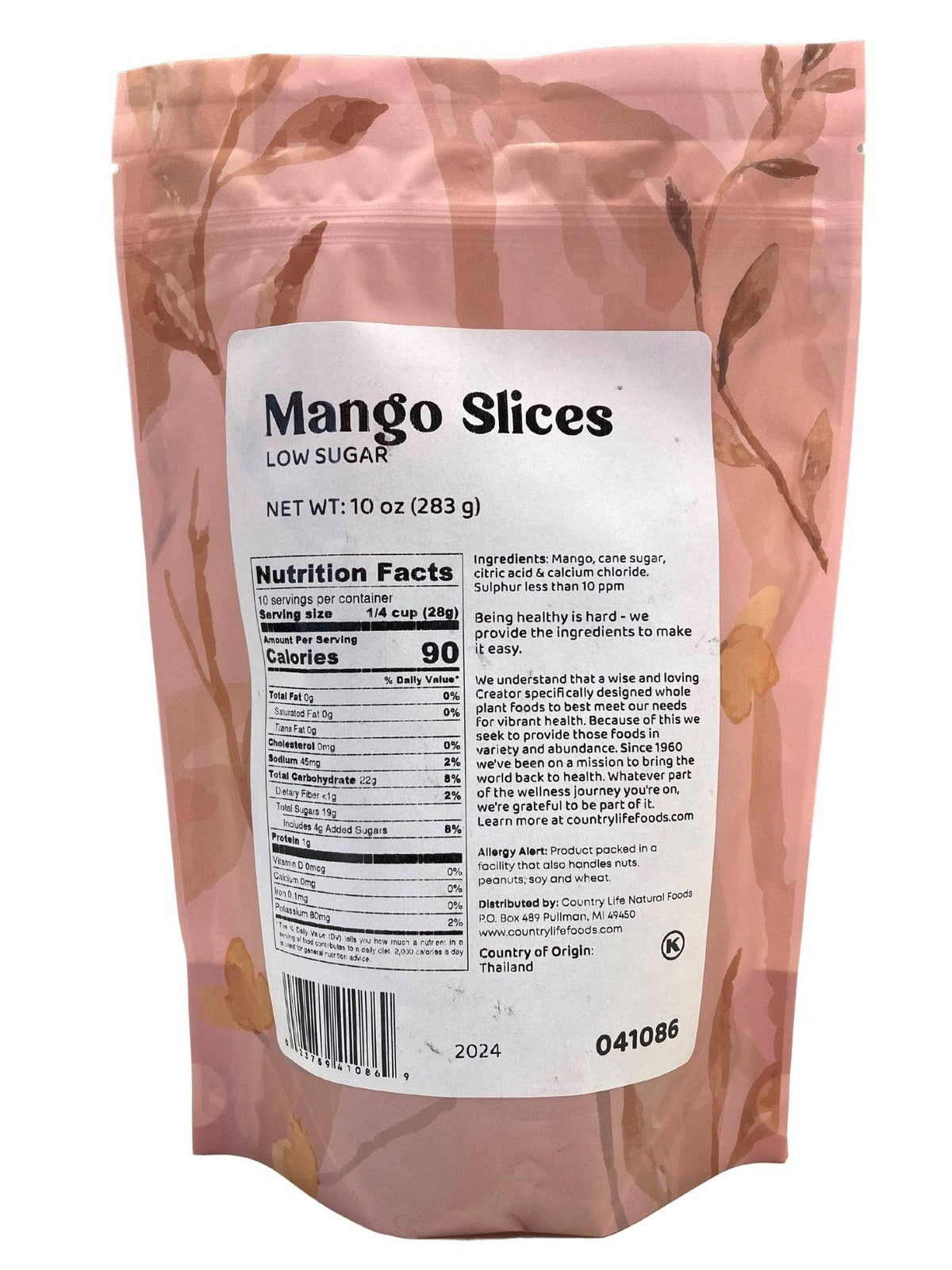 Mango Slices, Low Sugar