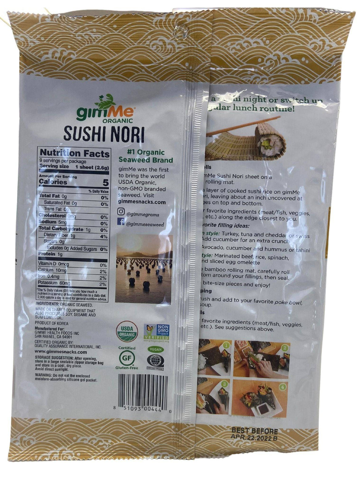 Sushi Nori, Organic
