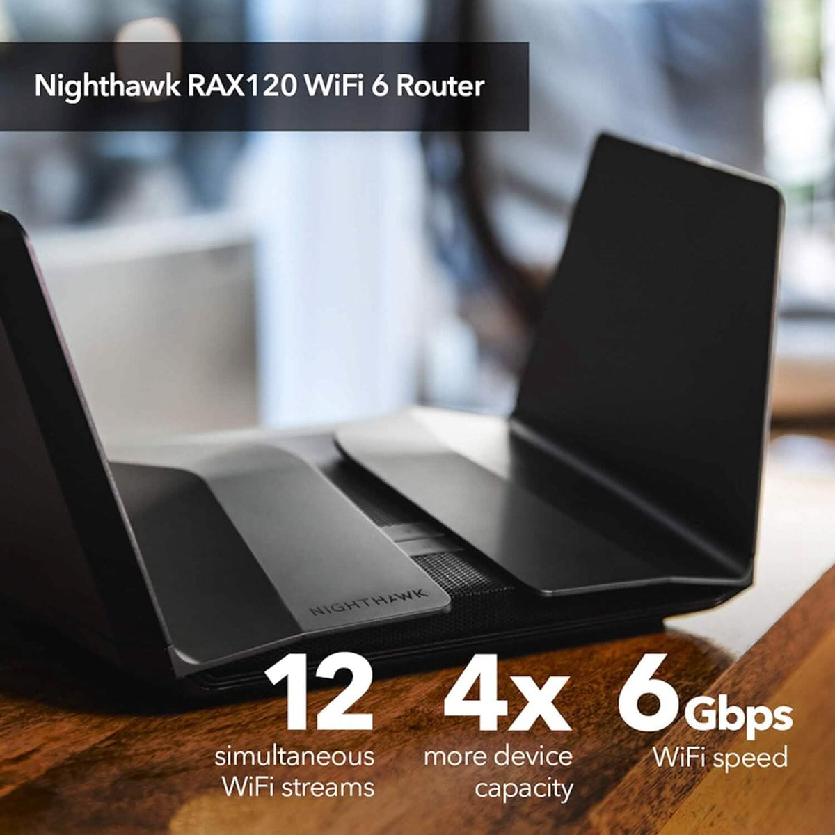 NETGEAR Nighthawk WiFi 6 Router RAX120 (Refurbished)