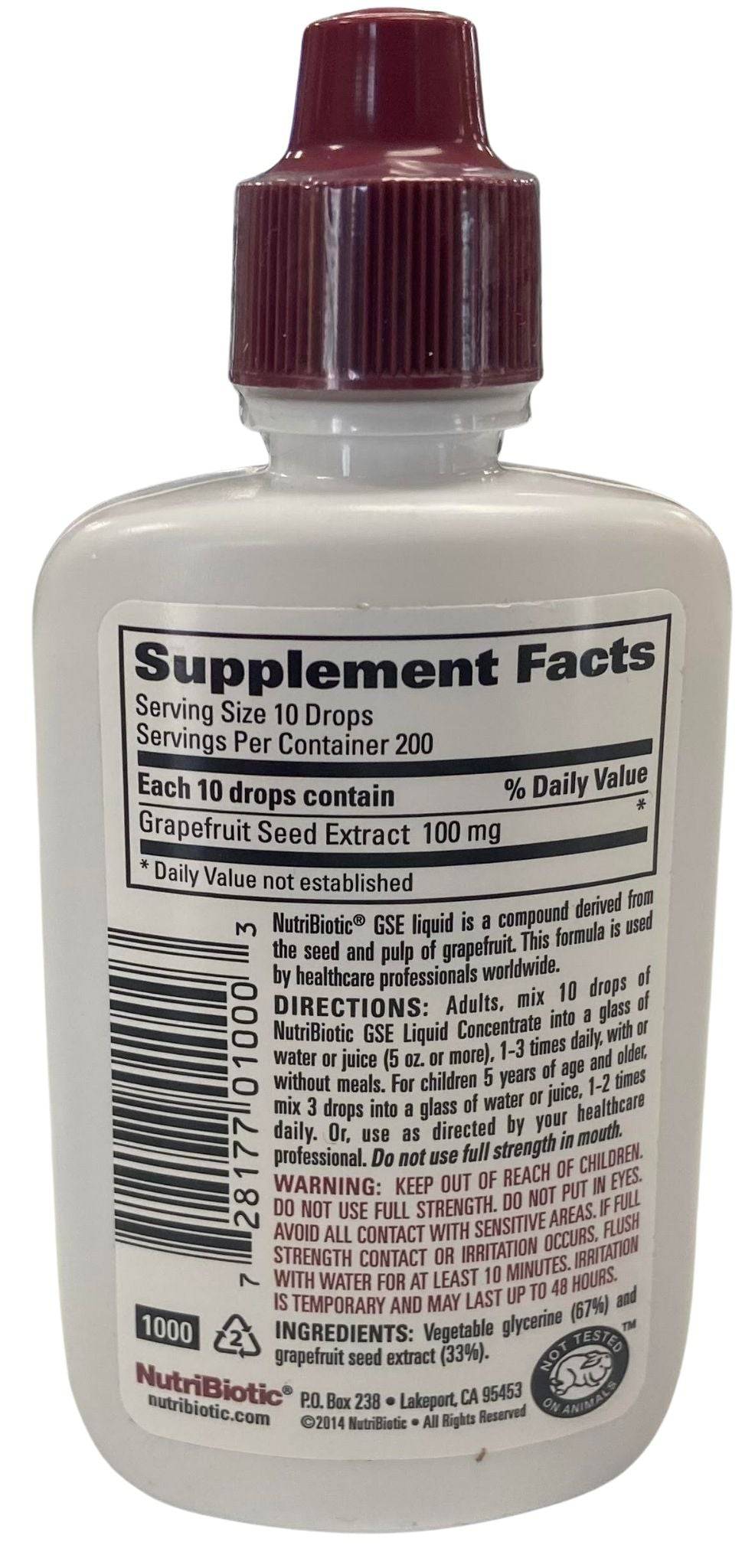 Grapefruit Seed Extract Liquid Concentrate