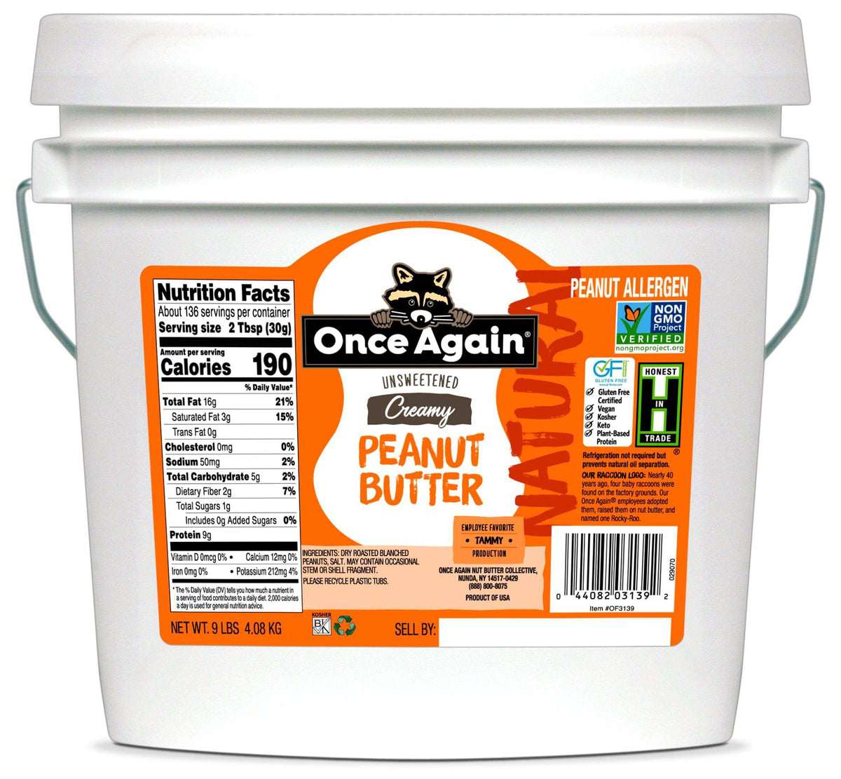 Peanut Butter, Creamy