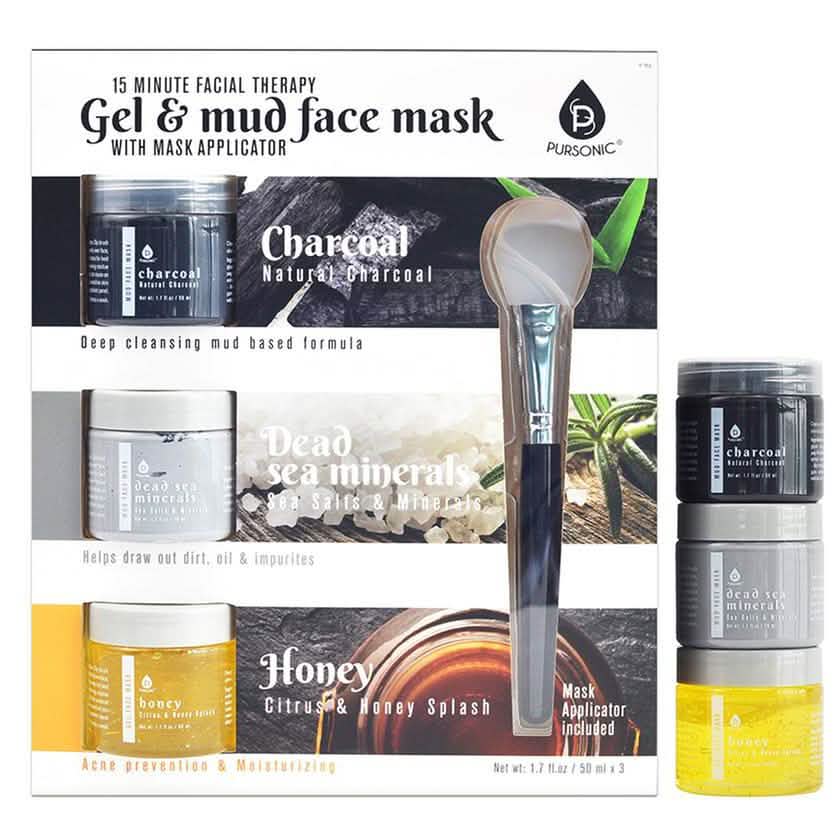 Pursonic 15-Minute Facial Therapy Gel & Mud Face Mask