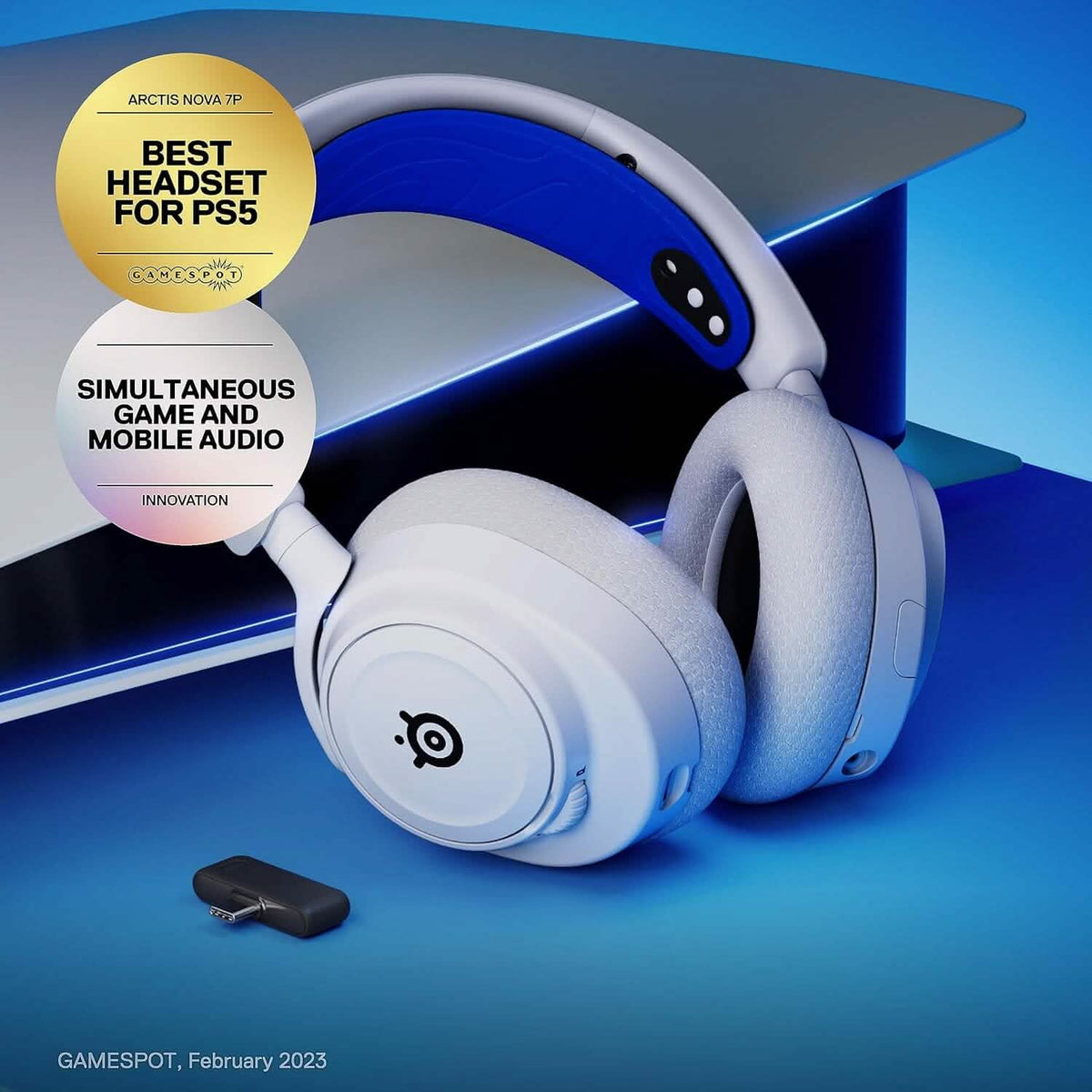 SteelSeries Arctis Nova 7P Wireless Multi-System Gaming & Mobile Headset (Refurbished)