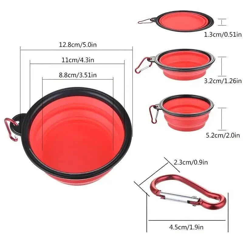 Travel-Friendly Pet Bowl - Durable TPR, Foldable & Chew-Resistant for Dogs & Cats