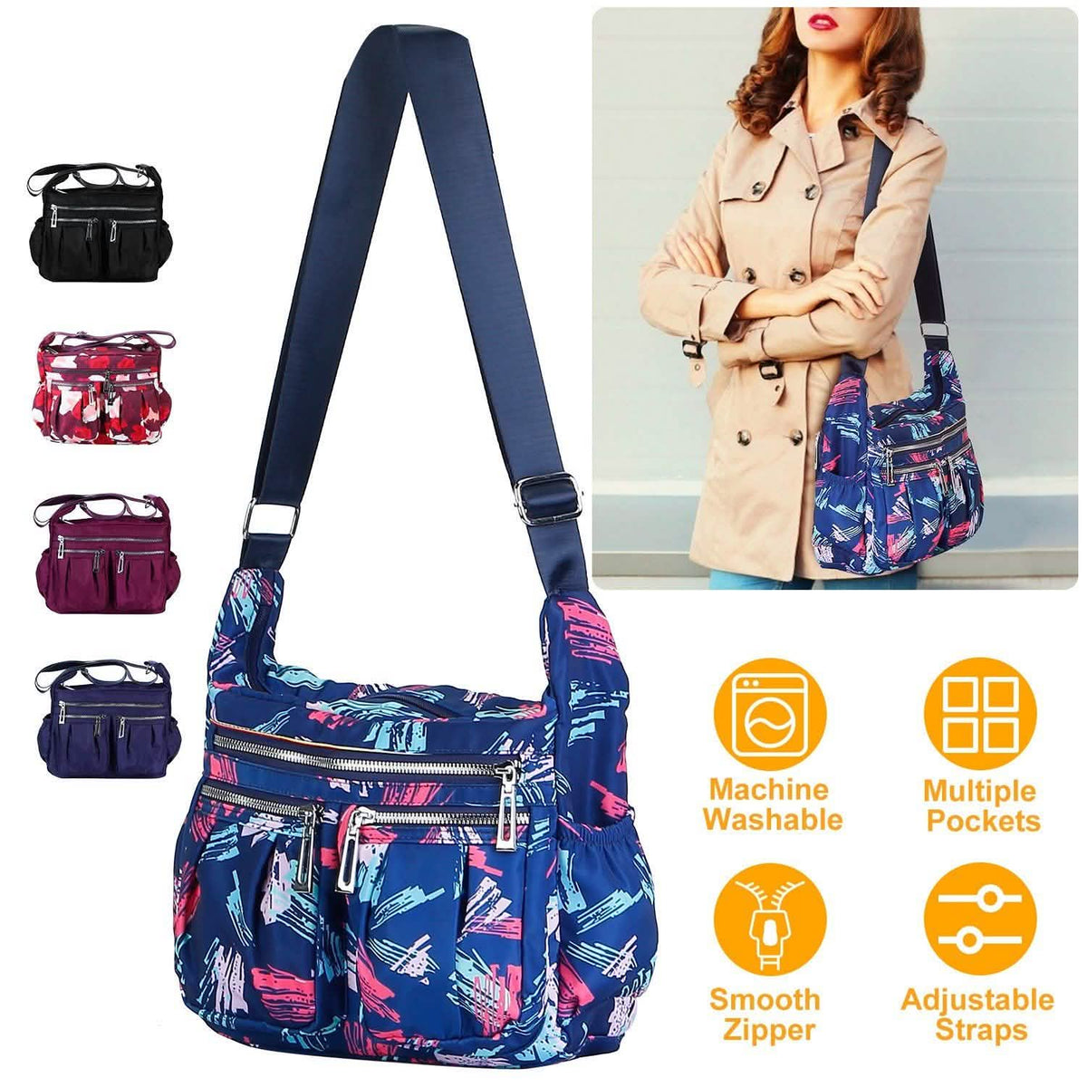 Women Multi-Pocket Shoulder Bag