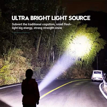 2-Pack: USB Rechargeable Mini LED Tactical Flashlight
