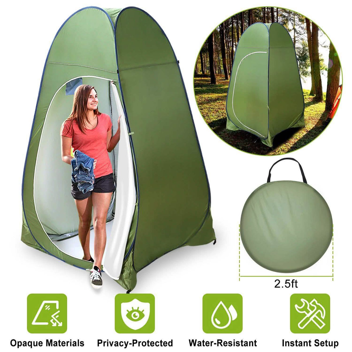 Outdoor Pop Up Toilet Tent