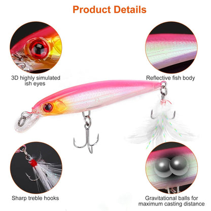 10-Piece: Fishing Lures Kit