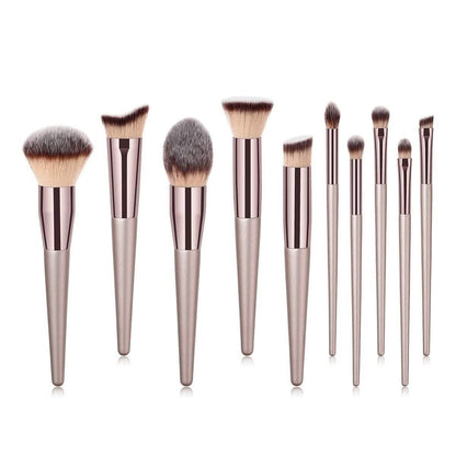 10-Piece: Glow Makeup Brushes