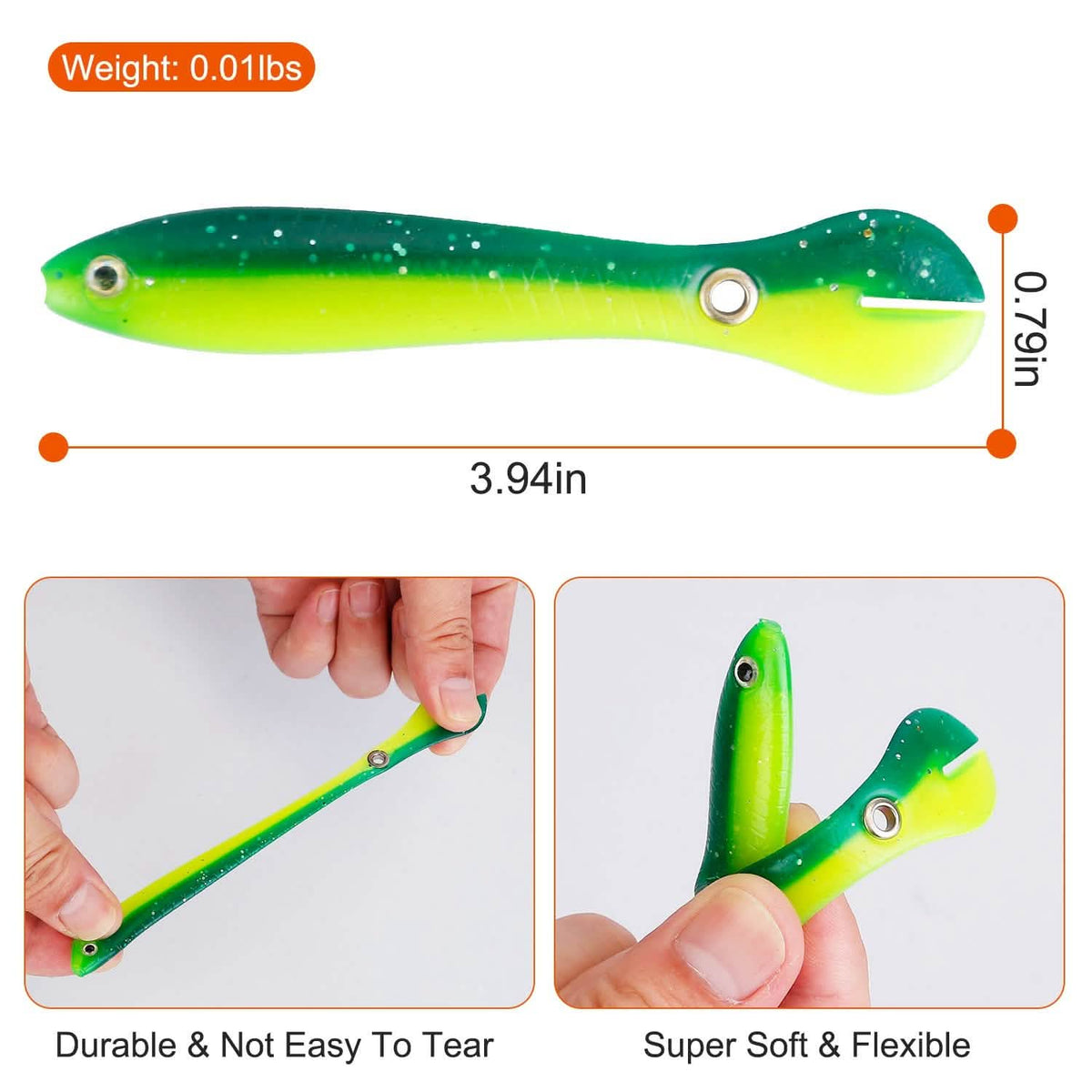 10-Pieces: Realistic Bass Loach Swimming Lure