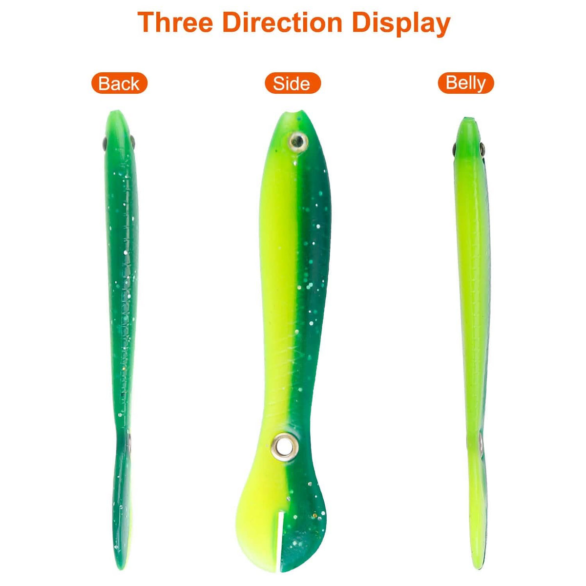 10-Pieces: Realistic Bass Loach Swimming Lure