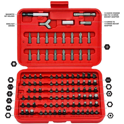 100-Piece: Neiko 10048A Premium Security Bit Set