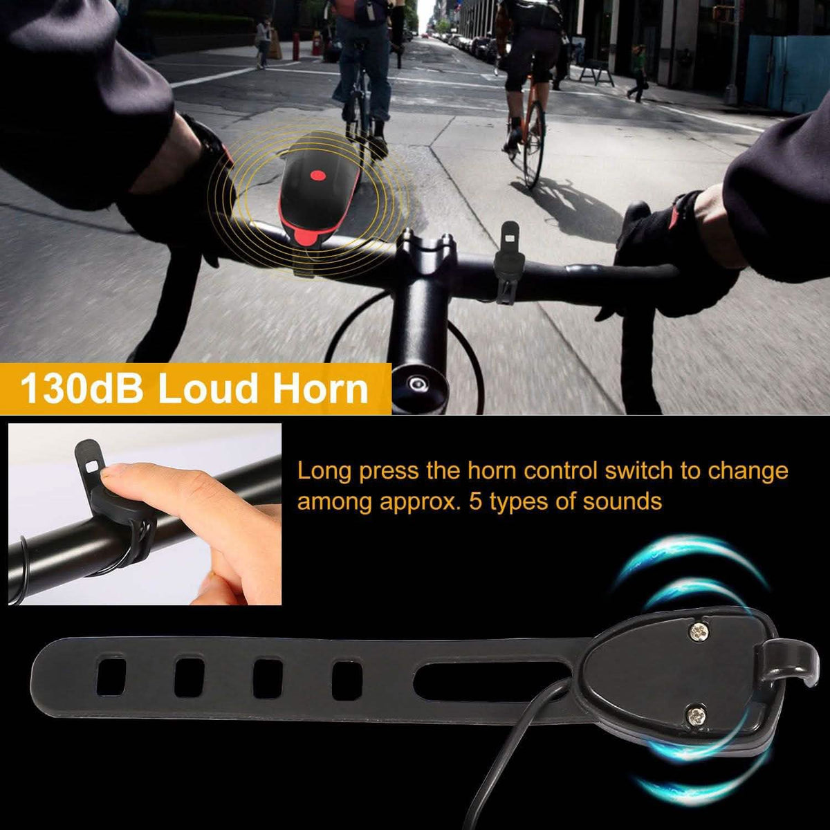 10000LM Bike Headlight USB Rechargeable
