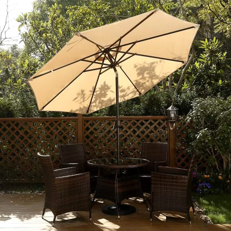 106.3-Inch Outdoor Patio Umbrella
