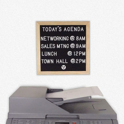 10"x10" Double Sided Black and Gray Felt Letter Board
