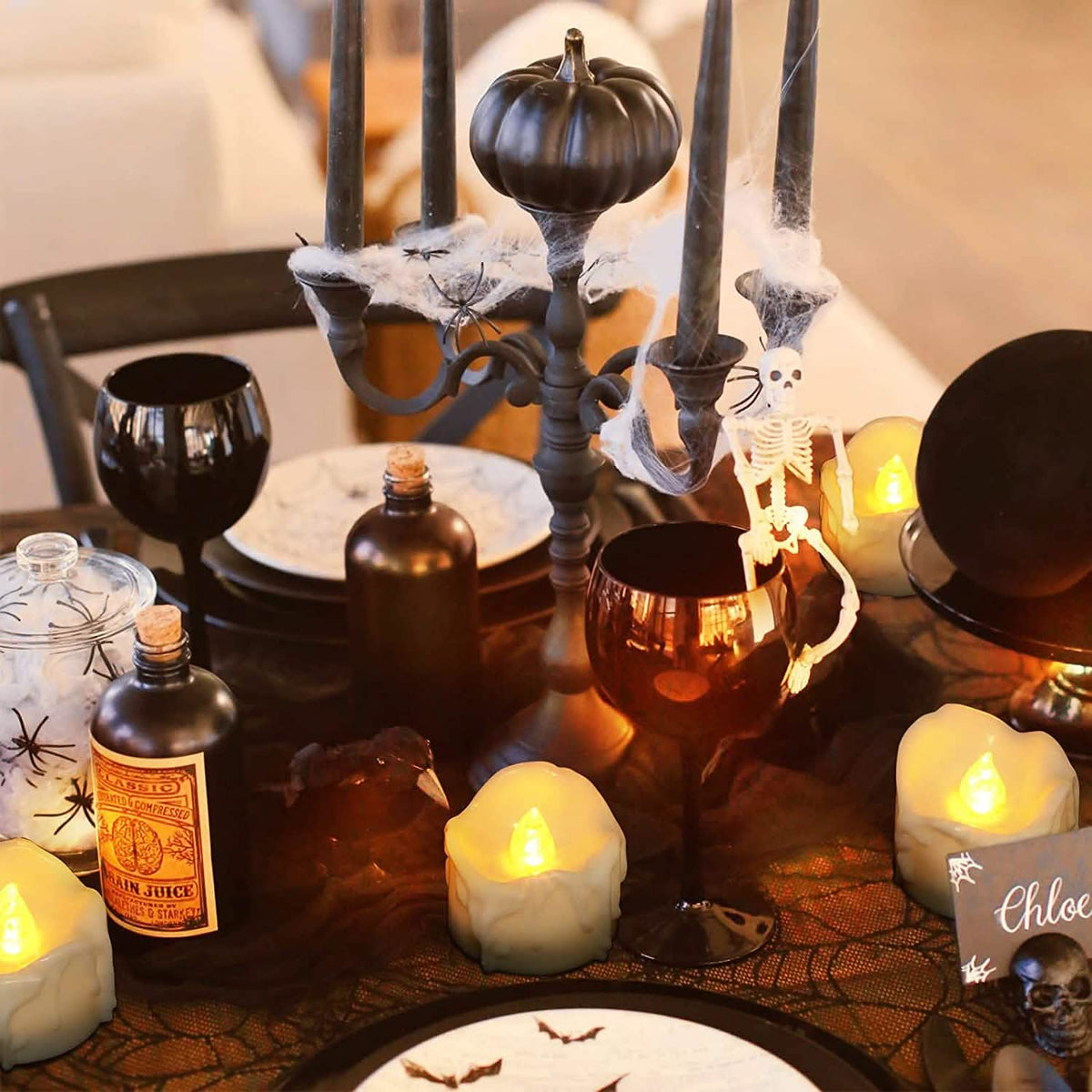 12-Pack: LED Timer Candle Decoration