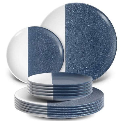 12-Piece: HITECLIFE Dinner Plates Set