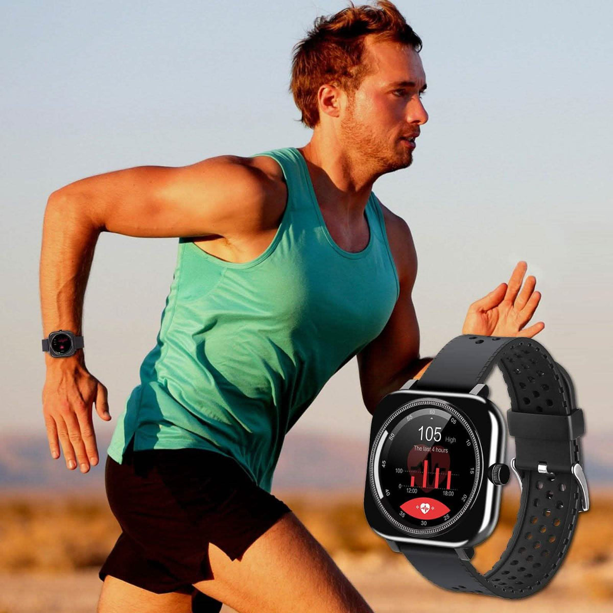 1.28'' Touch Screen Smartwatch Handsfree Bluetooth Sport Fitness Tracker