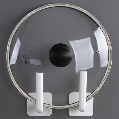4-Pack: Adhesive Toilet Paper Holder, Wall Mount, White & Black