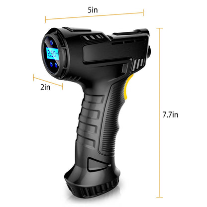 12V Digital Car Tire Inflator with LED Light 150 PSI