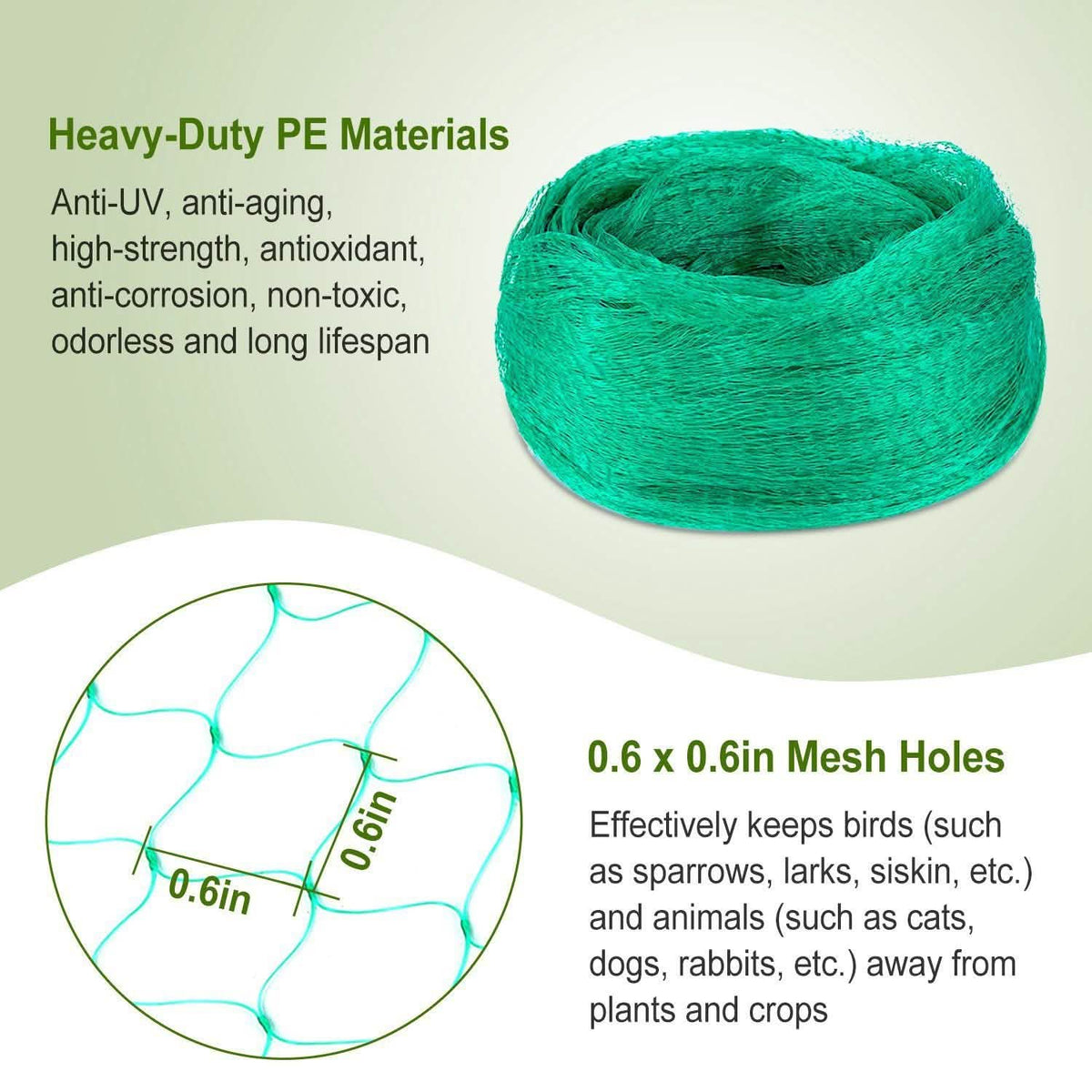 13 x 33 Ft. Garden Net