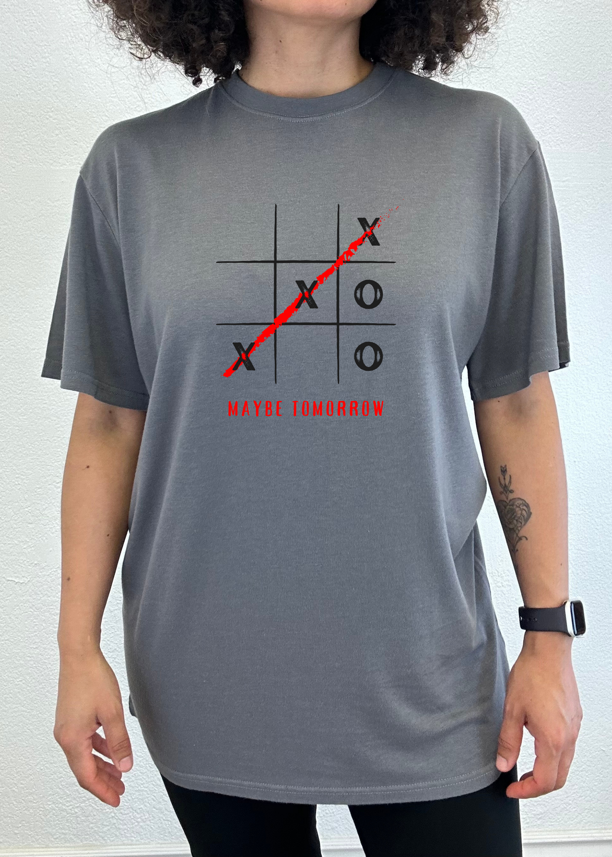 Maybe Tomorrow Unisex Bamboo/Cotton Graphic T-Shirt