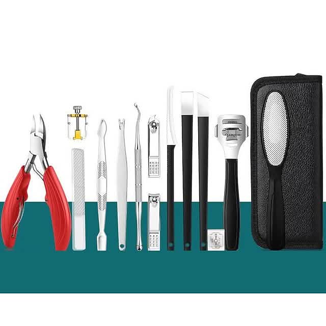15-Piece: Nail Clipper Pedicure Set