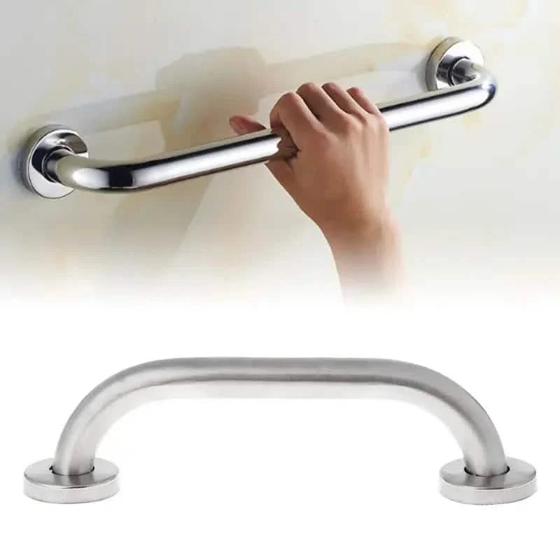 Stainless Steel 20cm Bathroom Shower Grab Bar & Towel Rail